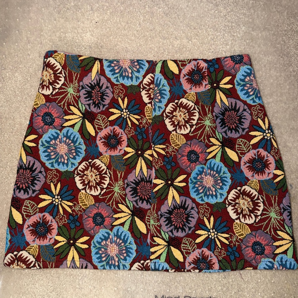 SHEIN Multicolor Floral Mini Skirt